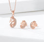 Rose Gold Pendant Set