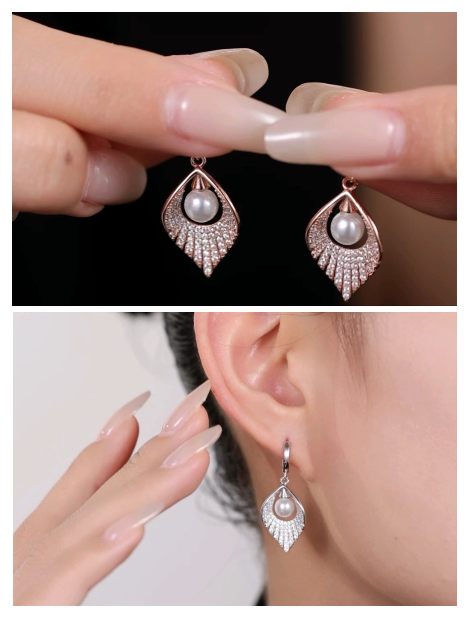 Dazzling Rose Gold Earring