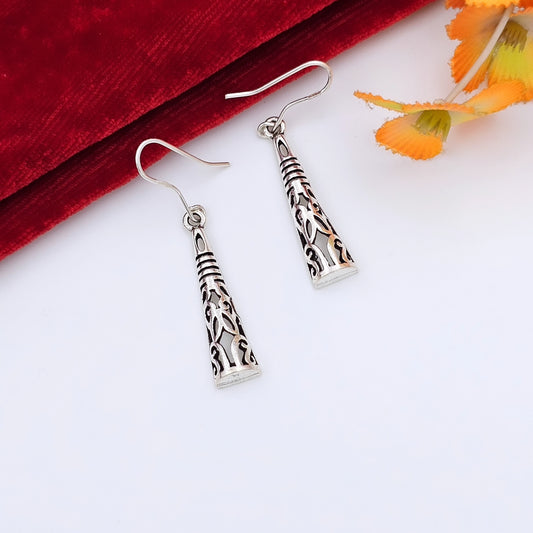 Handcrafted Hoop Earring 92.5 Silver