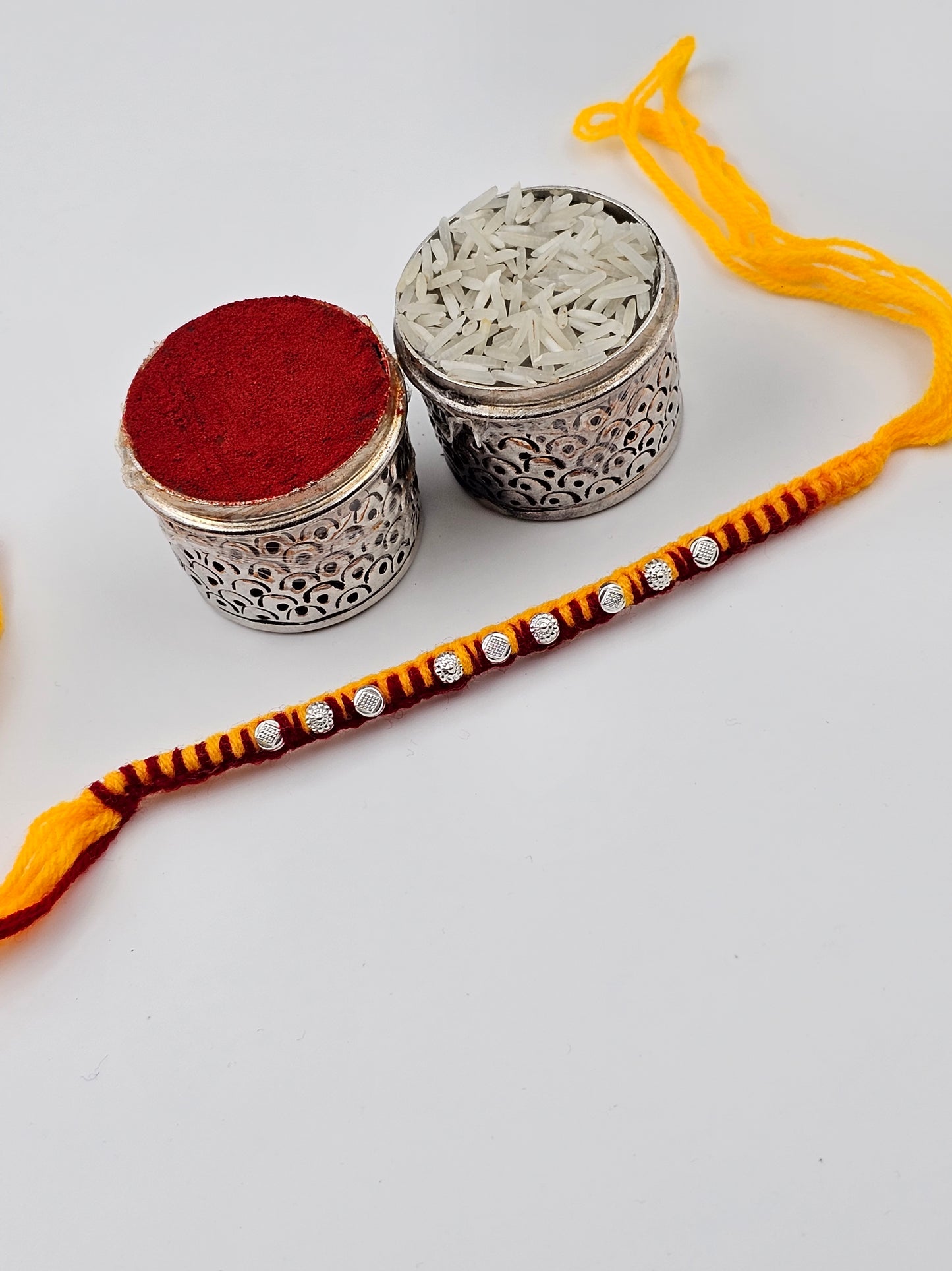 Handcrafted Pure Silver Rakhi