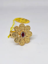 Antique Adjustable Silver Ring – 92.5 Pure Silver with 24K Gold Coating