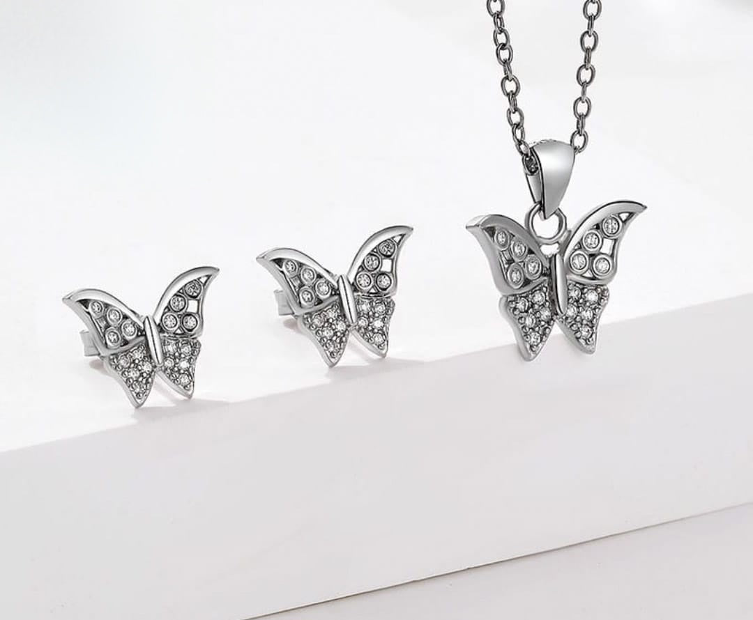 Butterfly Pendant Set