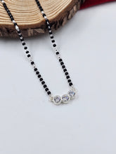 Triple Solitaire Silver Mangalsutra