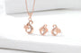 Elegant Rose Gold Pendant Set