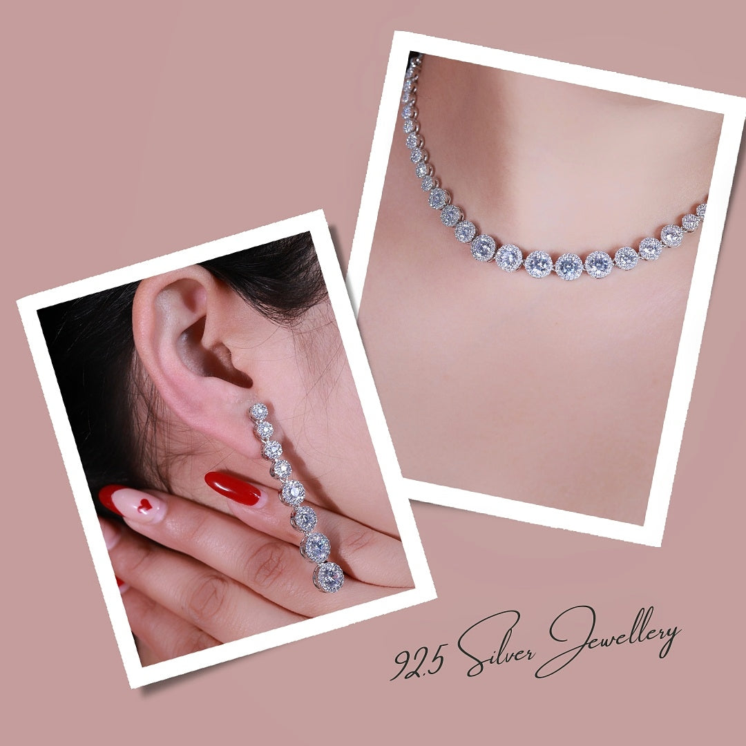 Stunning Silver Set with Earring