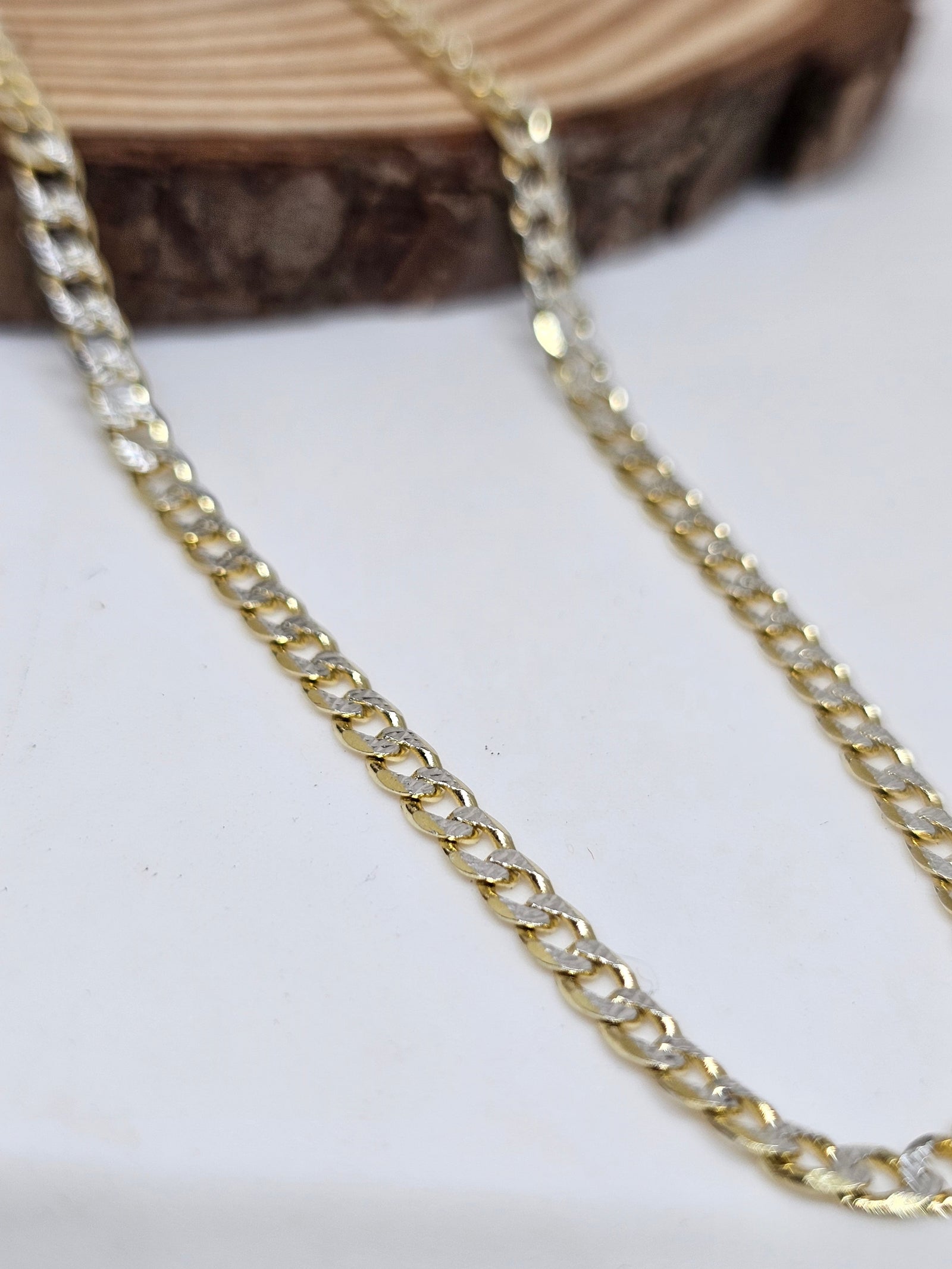 Gold coated Chain in 92.5 Silver