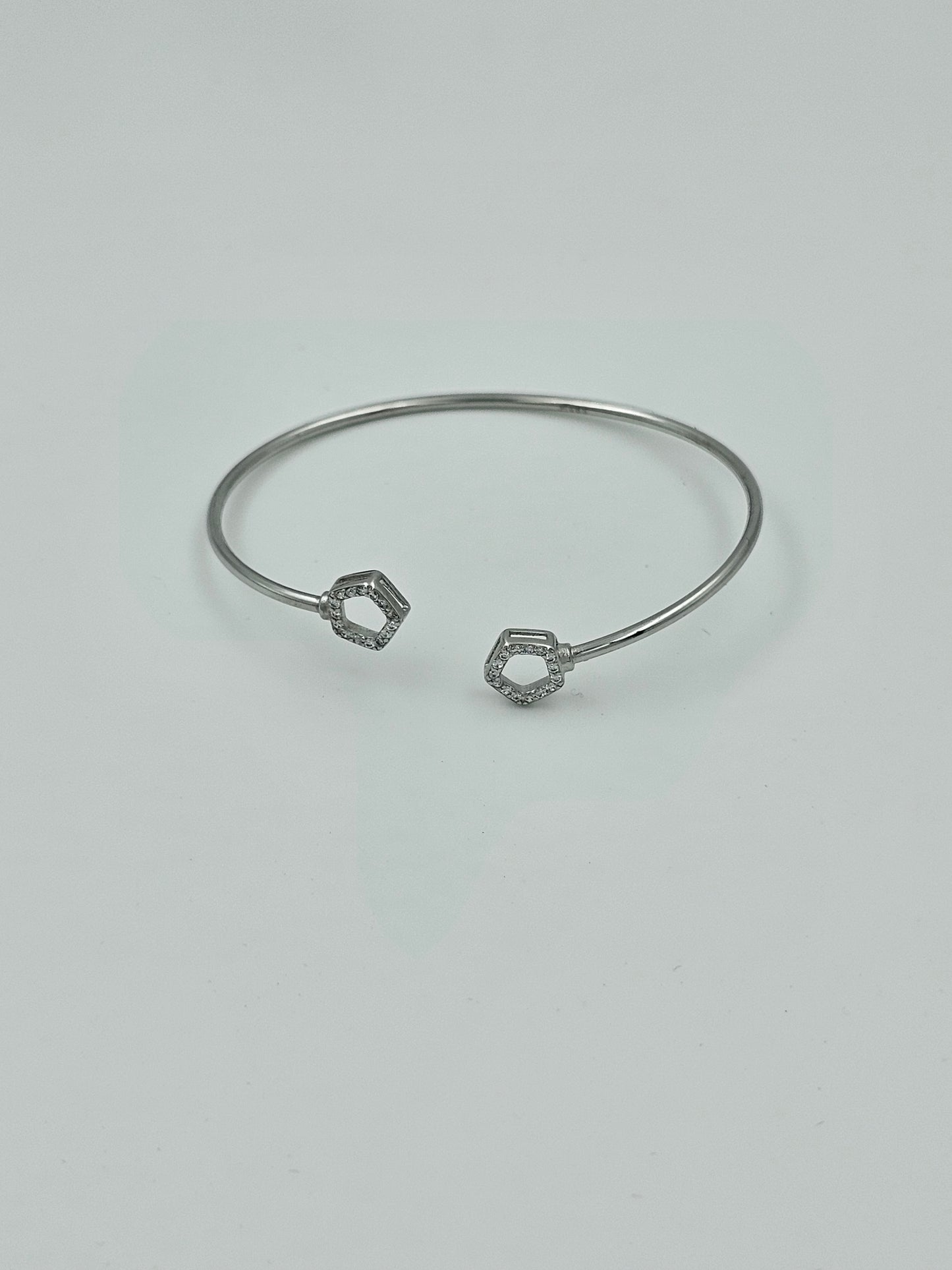 Silver Flexible Kada for Girls