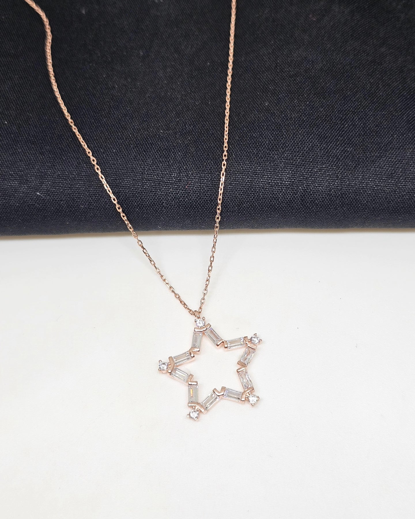 Star Pendant in Rose Gold