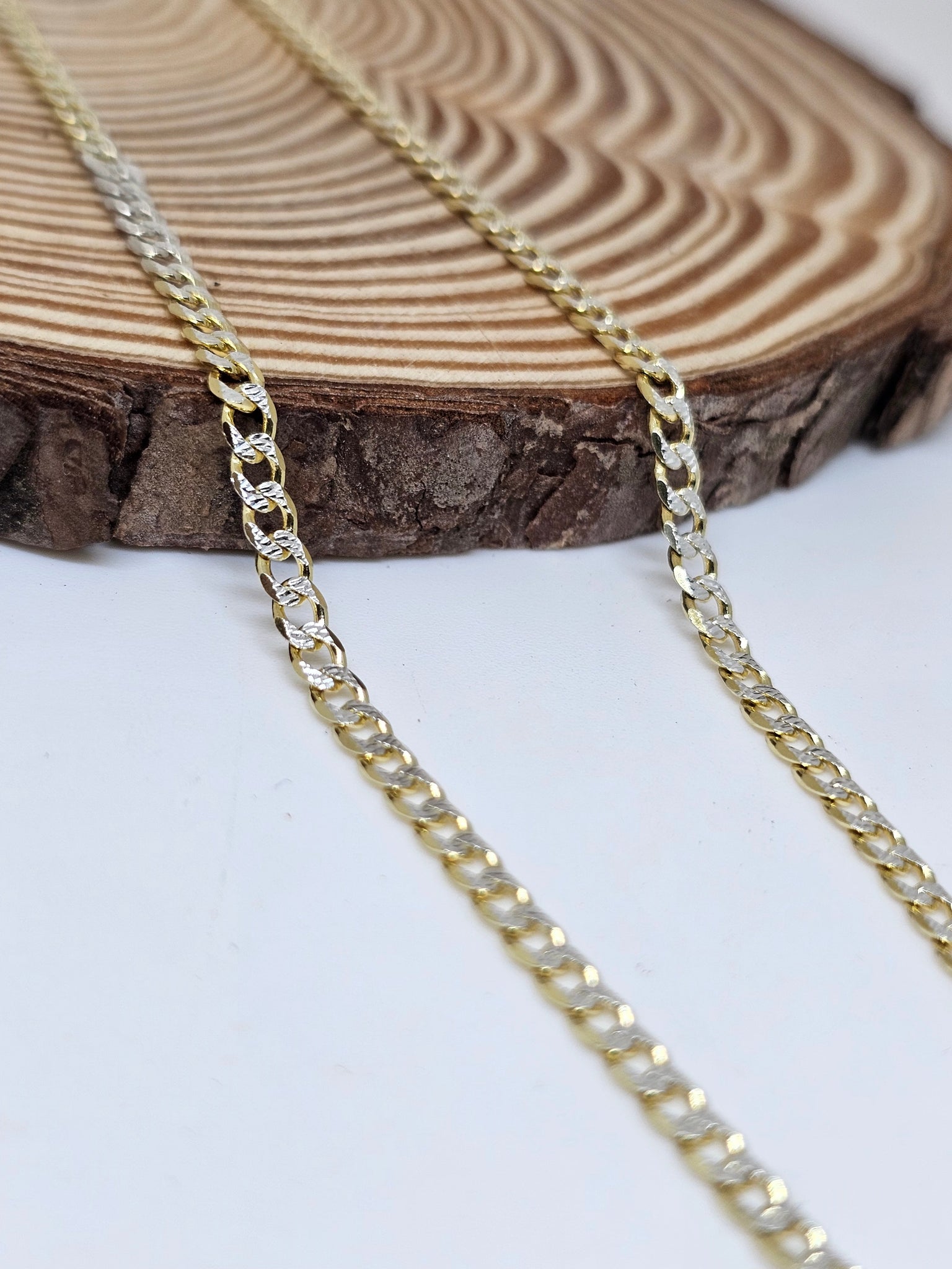 Gold coated Chain in 92.5 Silver