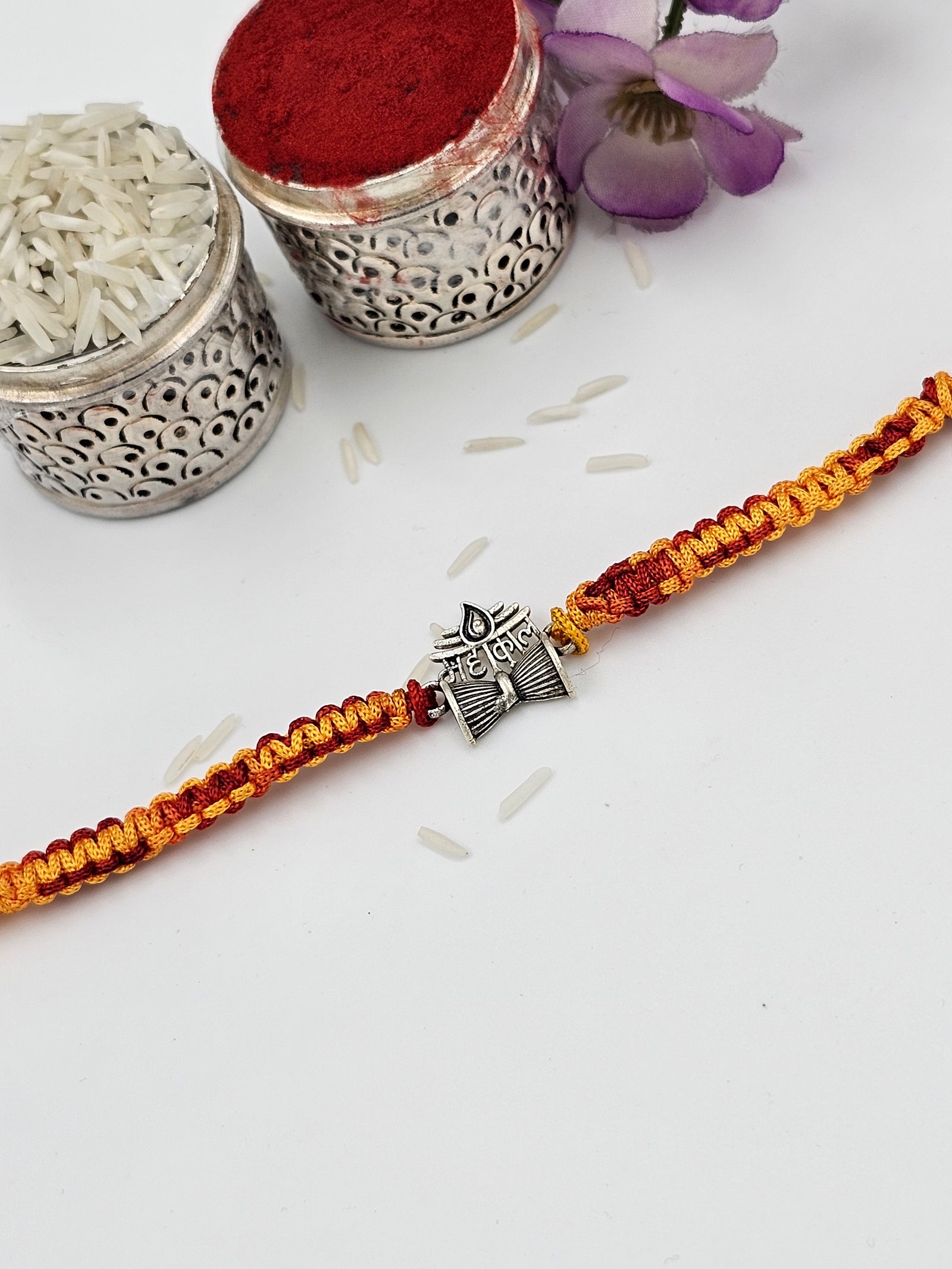 Mahakal Silver Rakhi by GinniSilver