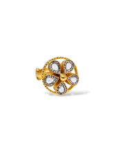 Antique Adjustable Silver Ring – 92.5 Pure Silver with 24K Gold Coating