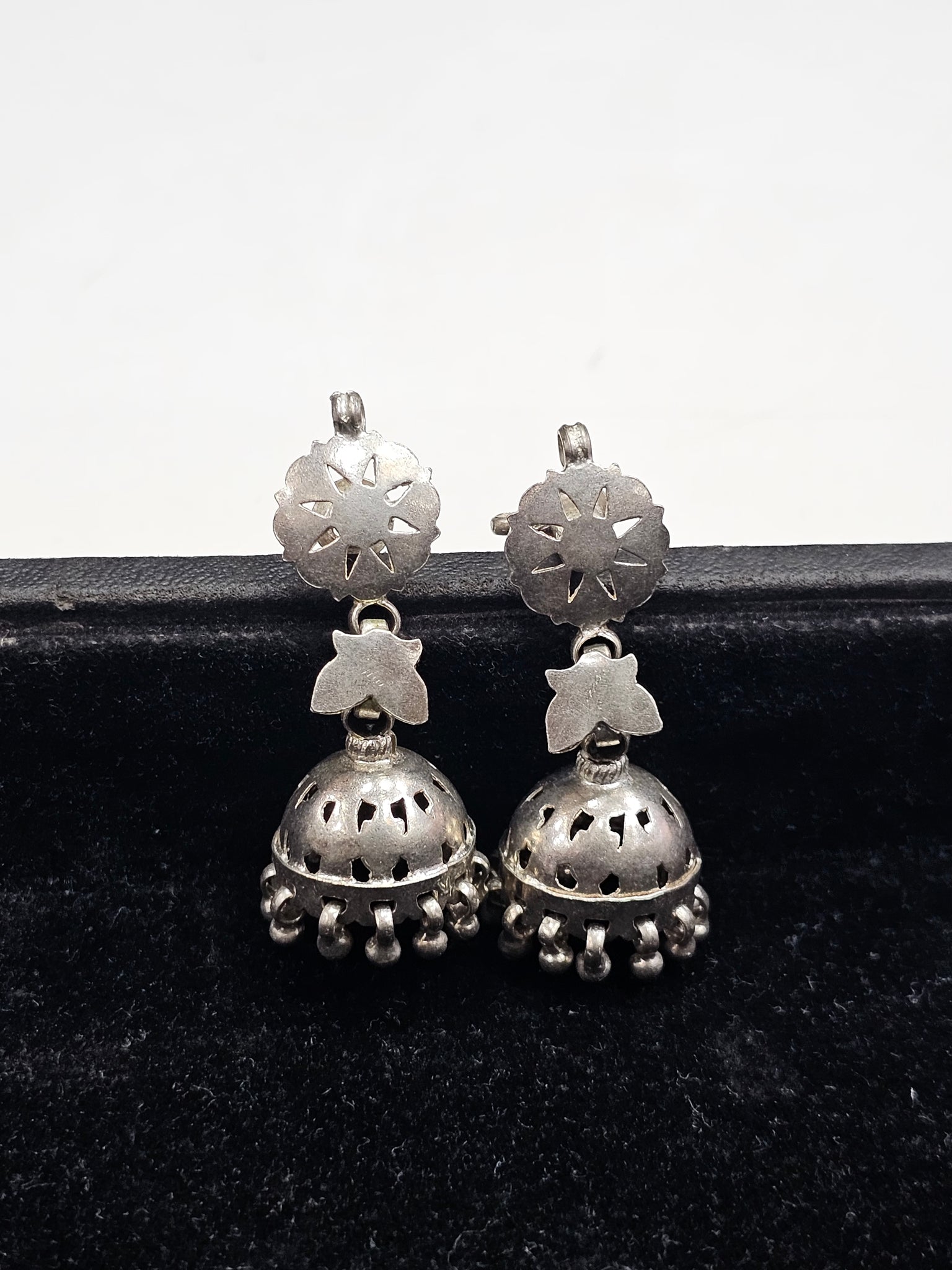 Traditional Silver Jhumki