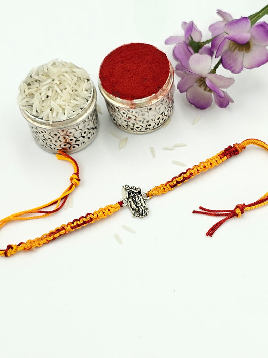 Radha Kishan ji Silver Rakhi