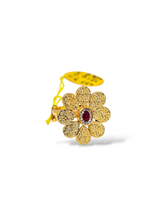 Antique Adjustable Silver Ring – 92.5 Pure Silver with 24K Gold Coating