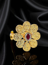 Antique Adjustable Silver Ring – 92.5 Pure Silver with 24K Gold Coating