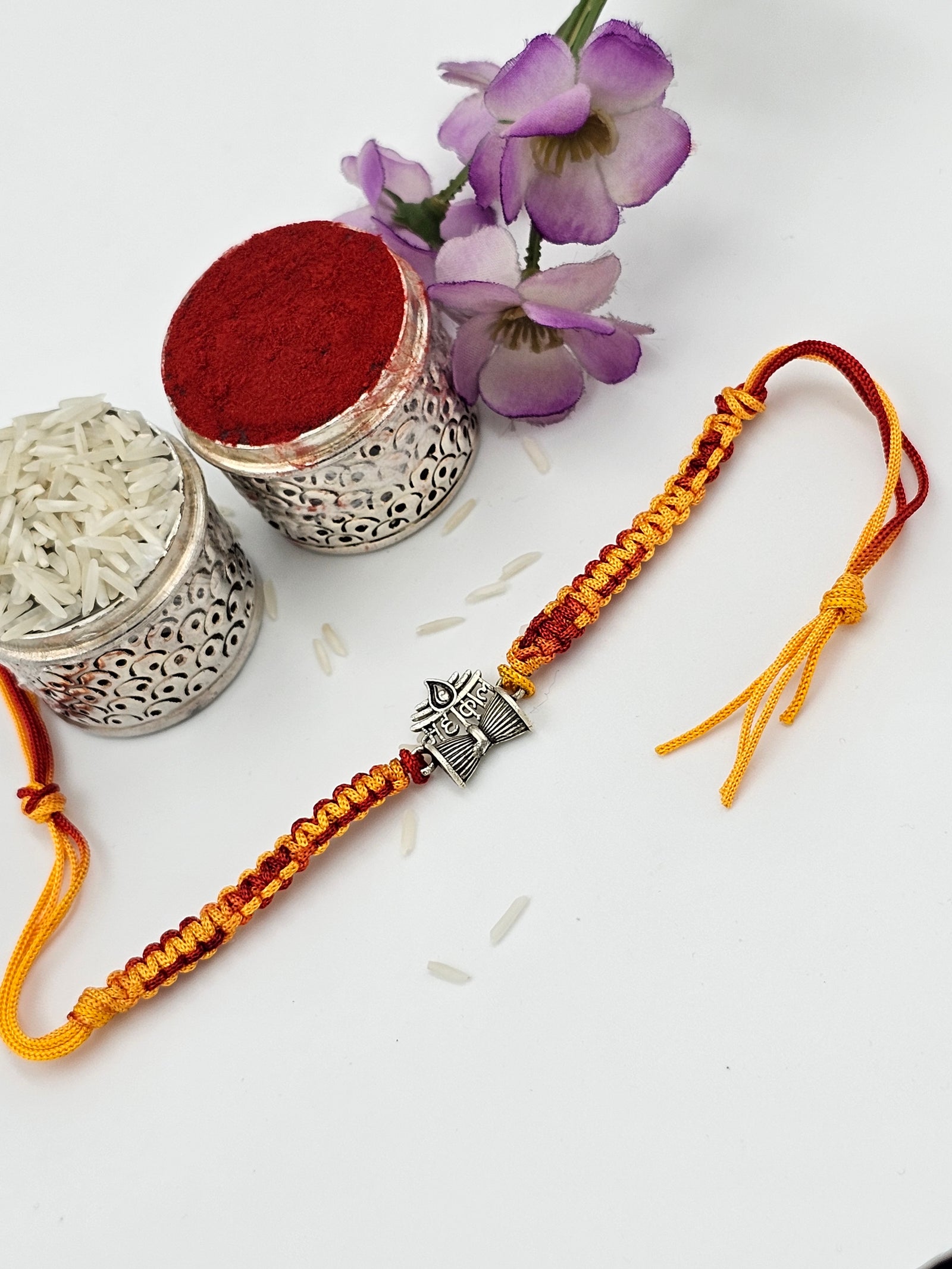 Mahakal Silver Rakhi by GinniSilver