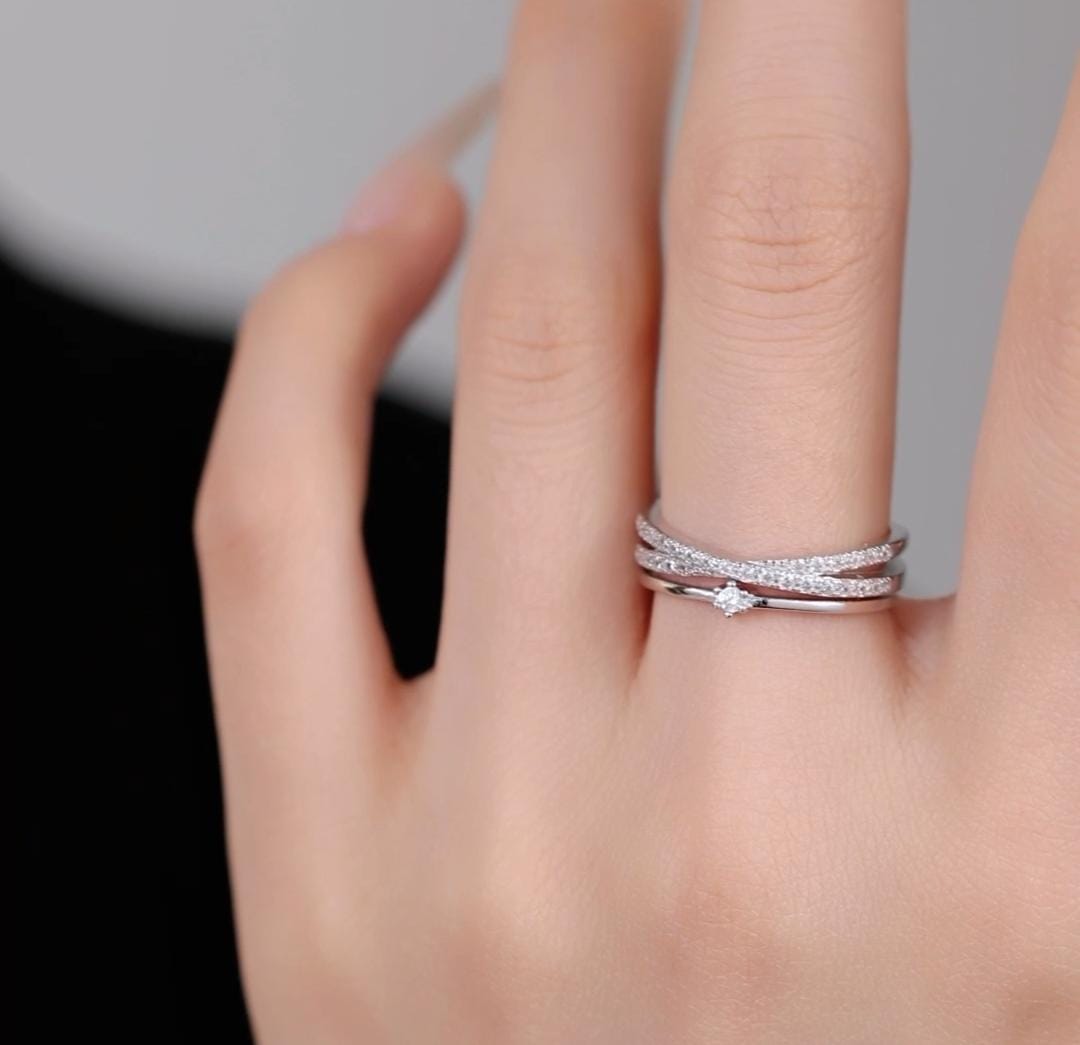 Sterling silver ring ( Adjustable)