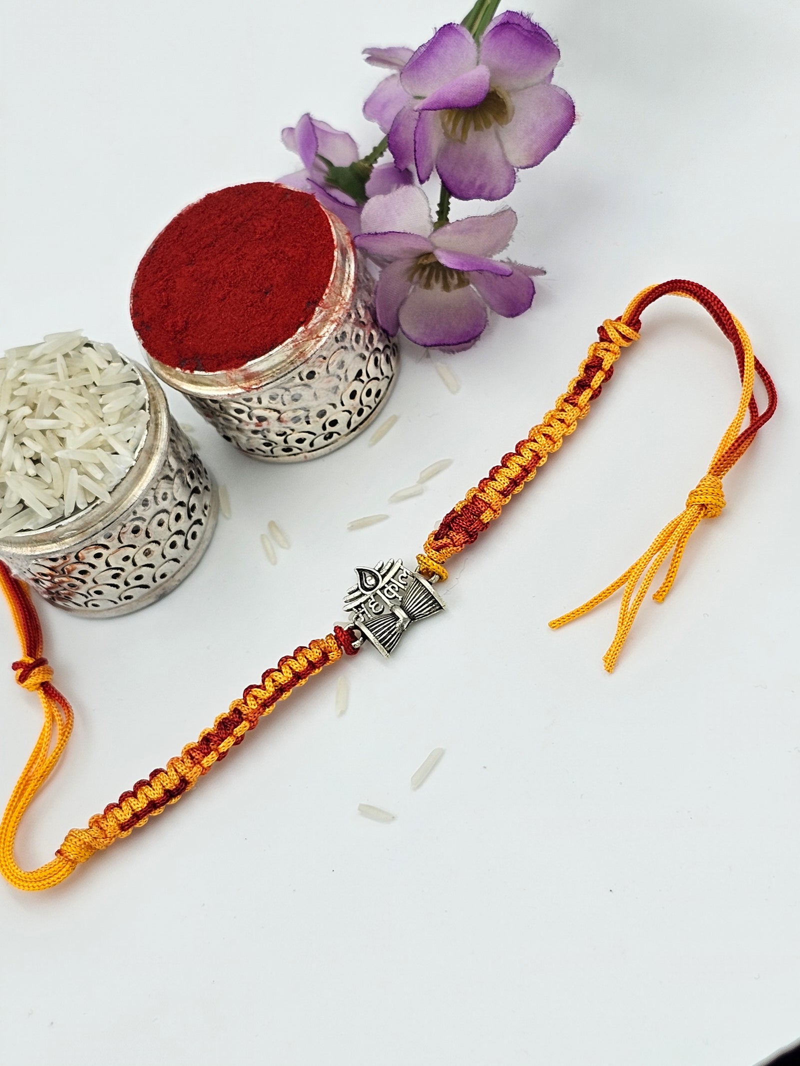 Mahakal Silver Rakhi by GinniSilver