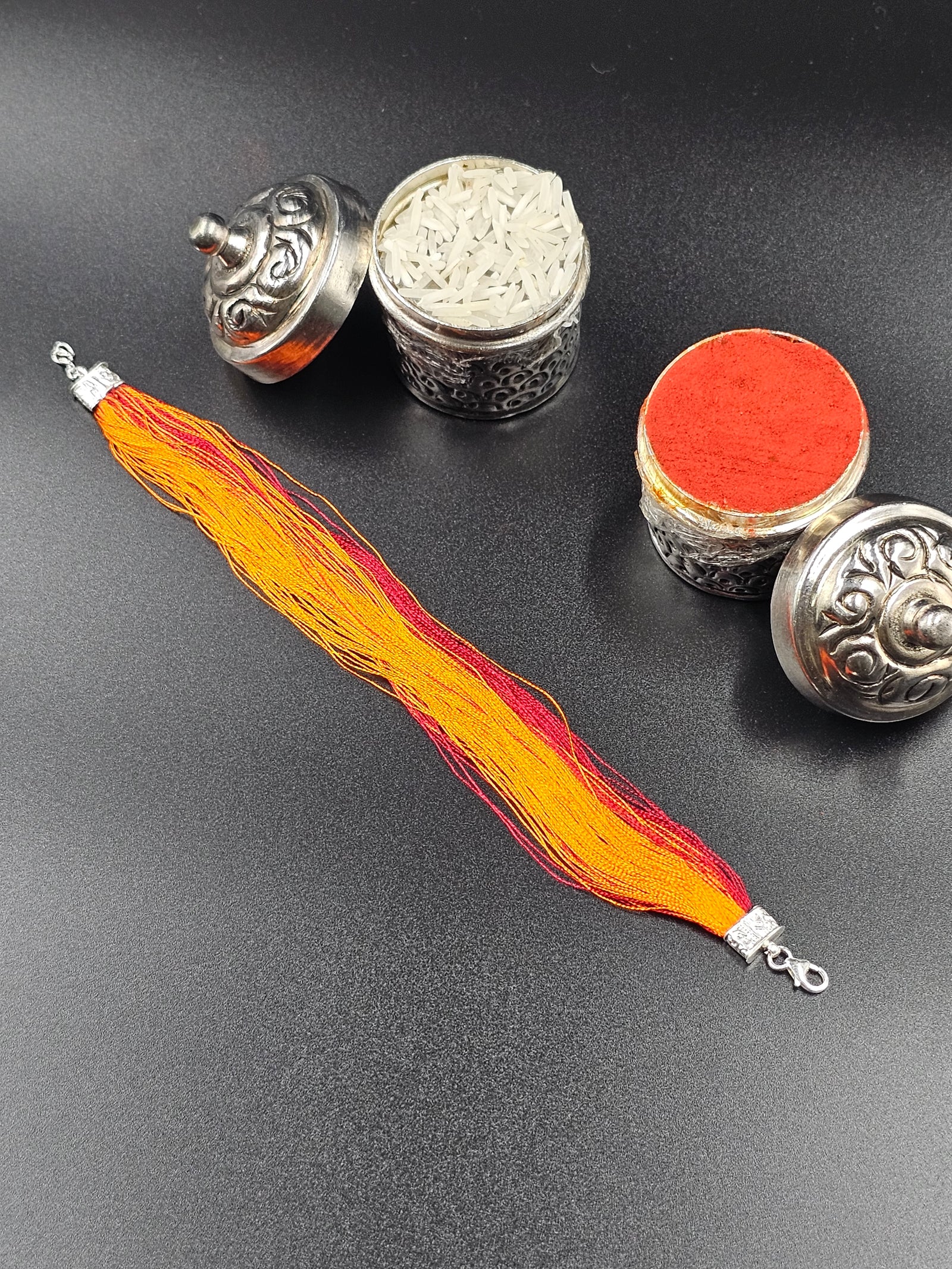 Silver Mouli Rakhi