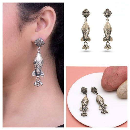 Silver Oxodise Earring