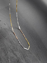 Tricolour Silver Chain - 92.5% Pure Silver, 16 inches